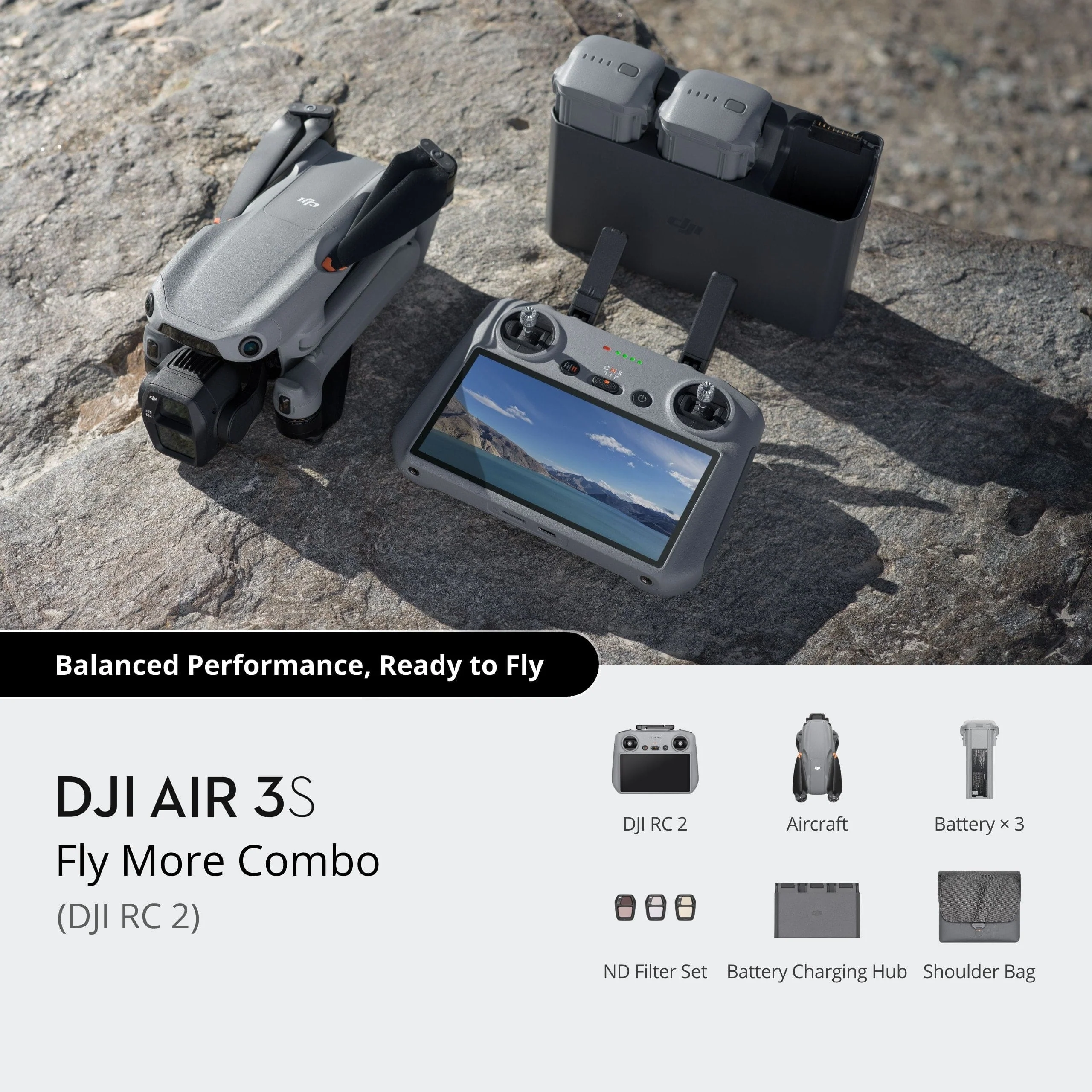DJI Air 3S Fly More Combo (DJI RC 2) - Image 2
