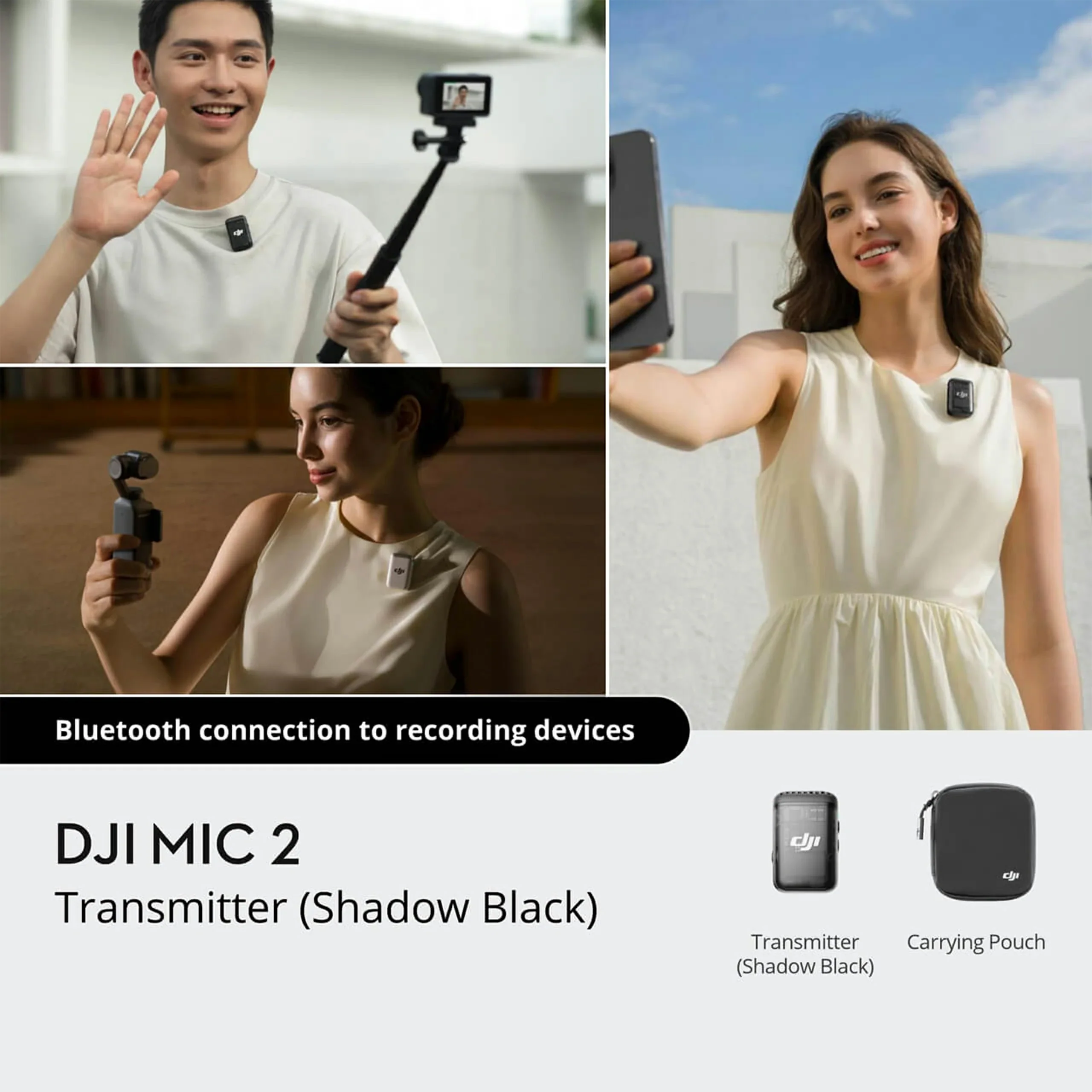 DJI Mic 2 Transmitter（Shadow Black） - Image 2