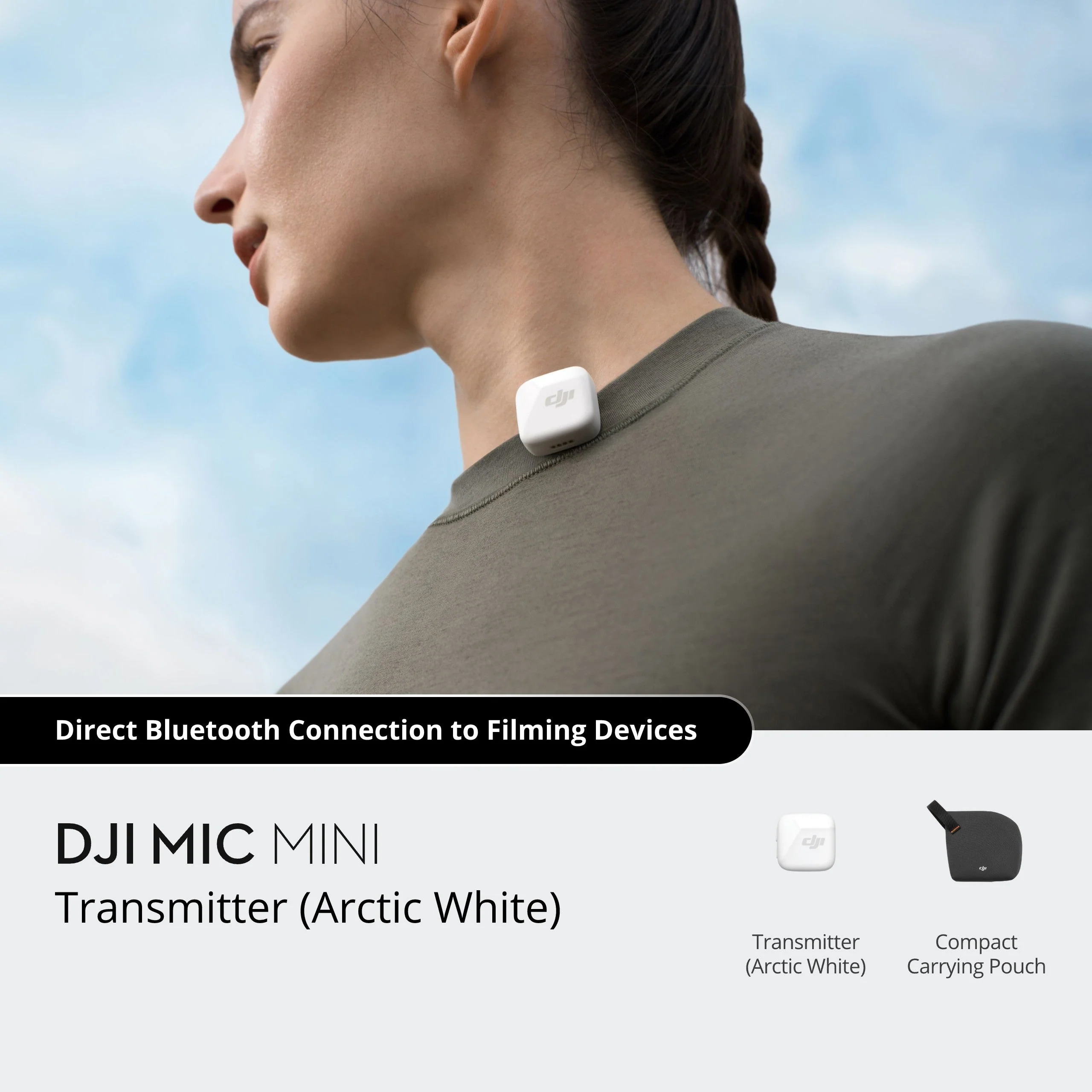 DJI Mic Mini Transmitter (Arctic White) - Image 2