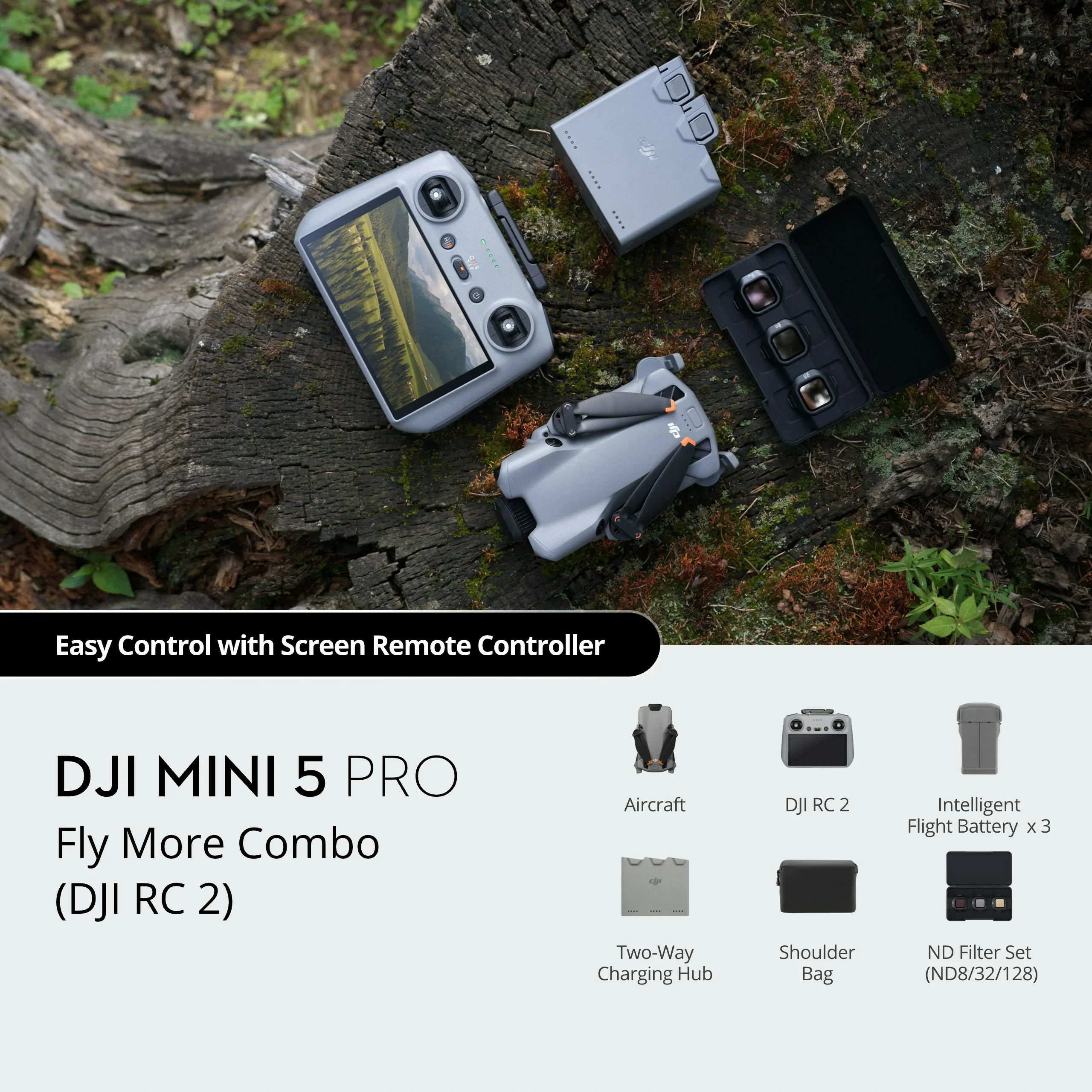 DJI Mini 5 Pro Fly More Combo (DJI RC 2) (Refurbished Unit) - Image 3